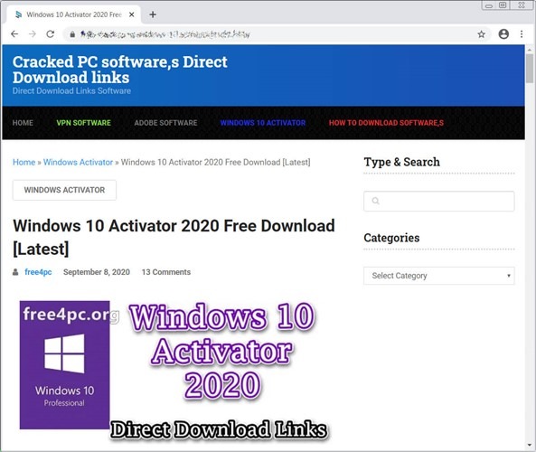perangkat lunak palsu